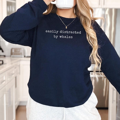 Easily Distracted By Whales Sweater