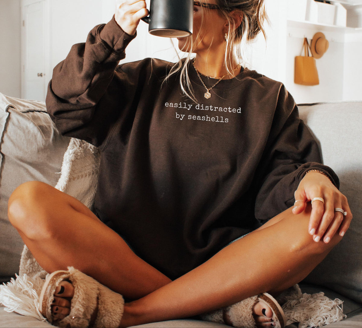 Easily Distracted By Seashells Sweater