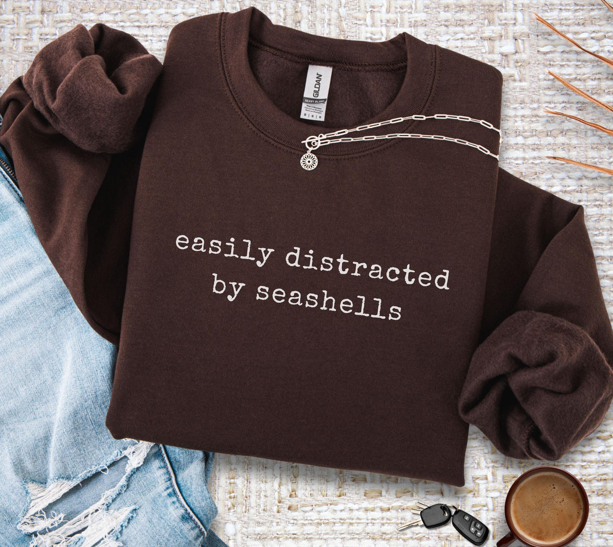 Easily Distracted By Seashells Sweater