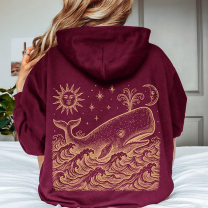 Whale At Sea Hoodie
