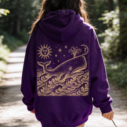 Whale At Sea Hoodie