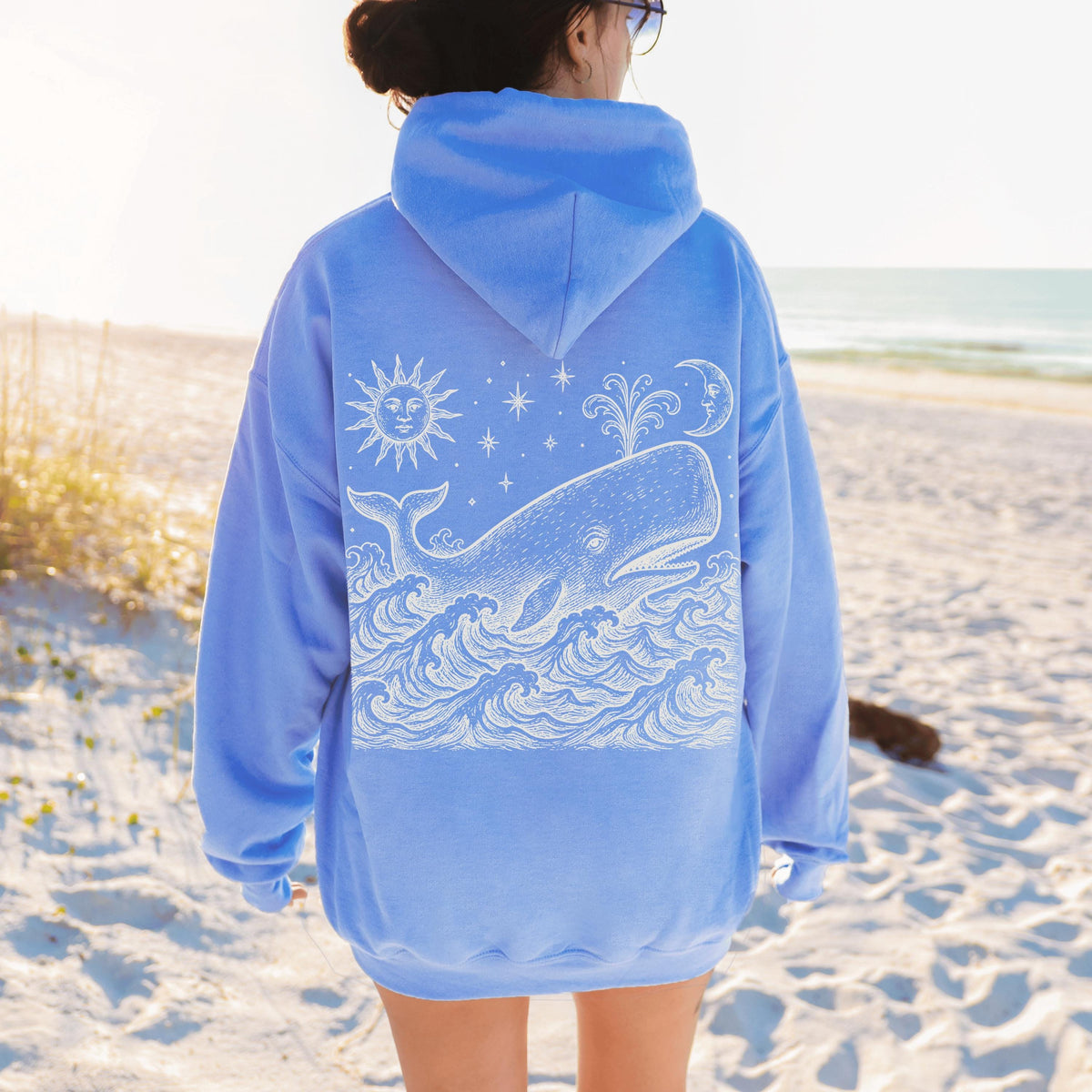 Whale At Sea Hoodie