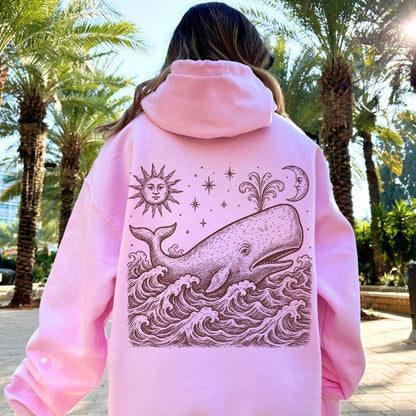 Whale At Sea Hoodie