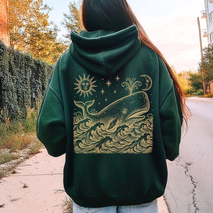 Whale At Sea Hoodie